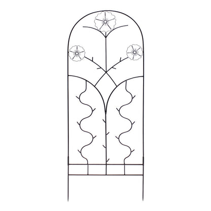 ACHLA Primrose Trellis 72in H | Wrought Iron Black Powder Coated | Outdoor Garden & Wall Plant Climber | 28 x 1 x 72 in | Model FT-42
