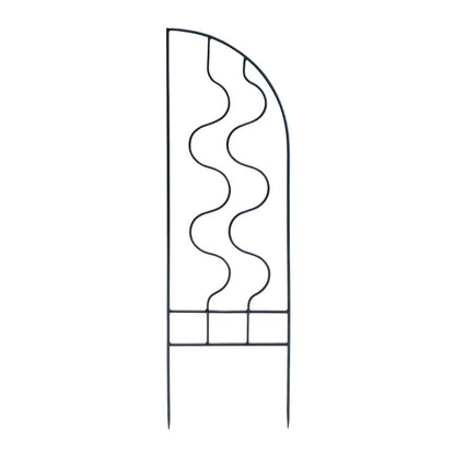 ACHLA Primrose Trellis Side Panels 48in H x 14in W | Wrought Iron Black Powder Coated | Outdoor Garden & Patio Trellis | 1 x 14 x 48 in | Model FT-42S