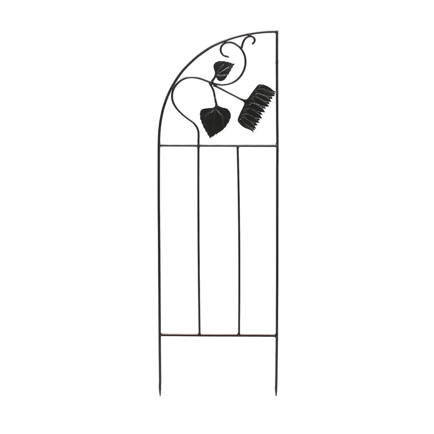 ACHLA Sunflower Trellis Side Panels 58in | Wrought Iron Black Powder Coated | Garden & Patio Trellis Depth | 1 x 18.25 x 58 in | Model FT-43S