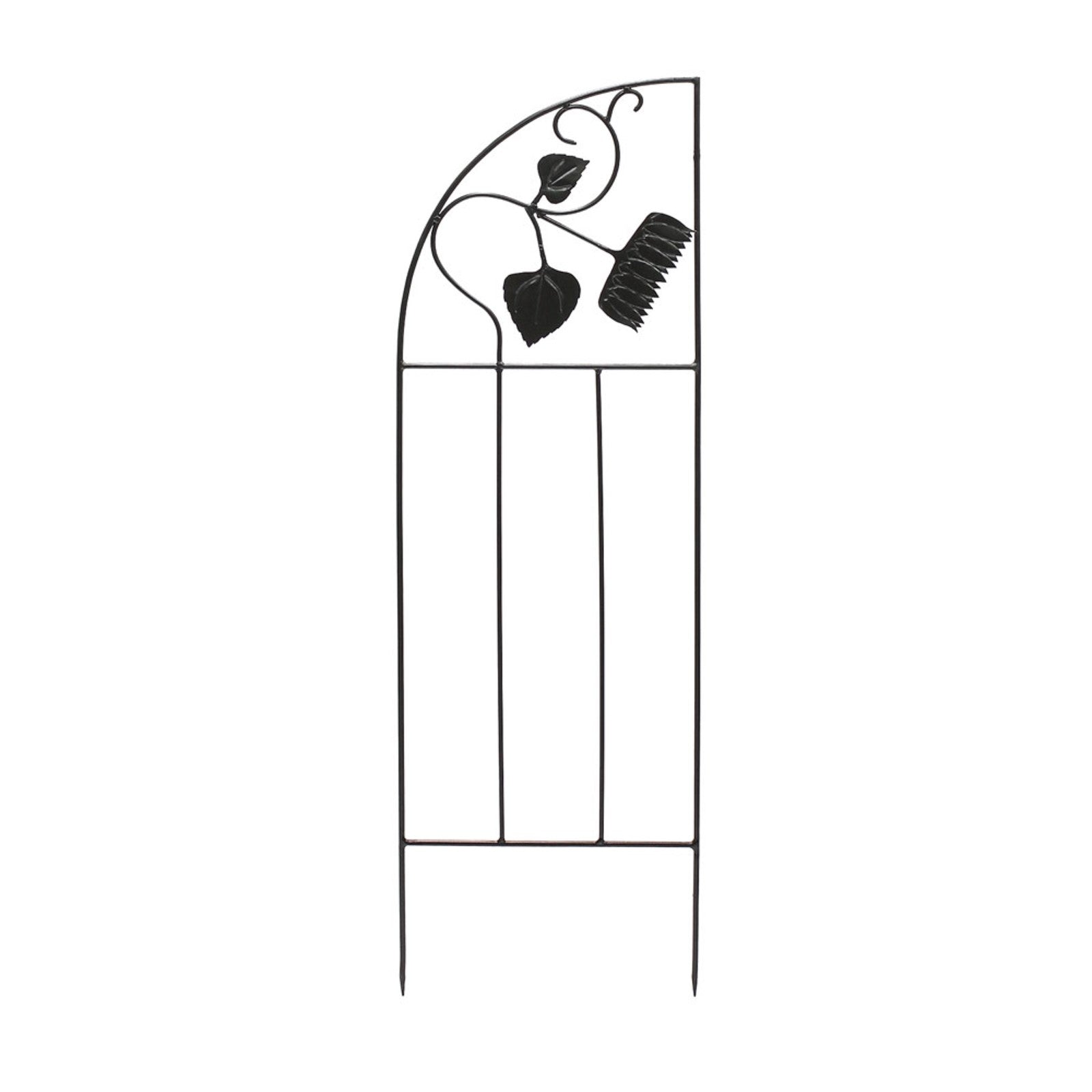 ACHLA Sunflower Trellis Side Panels 58in | Wrought Iron Black Powder Coated | Garden & Patio Trellis Depth | 1 x 18.25 x 58 in | Model FT-43S