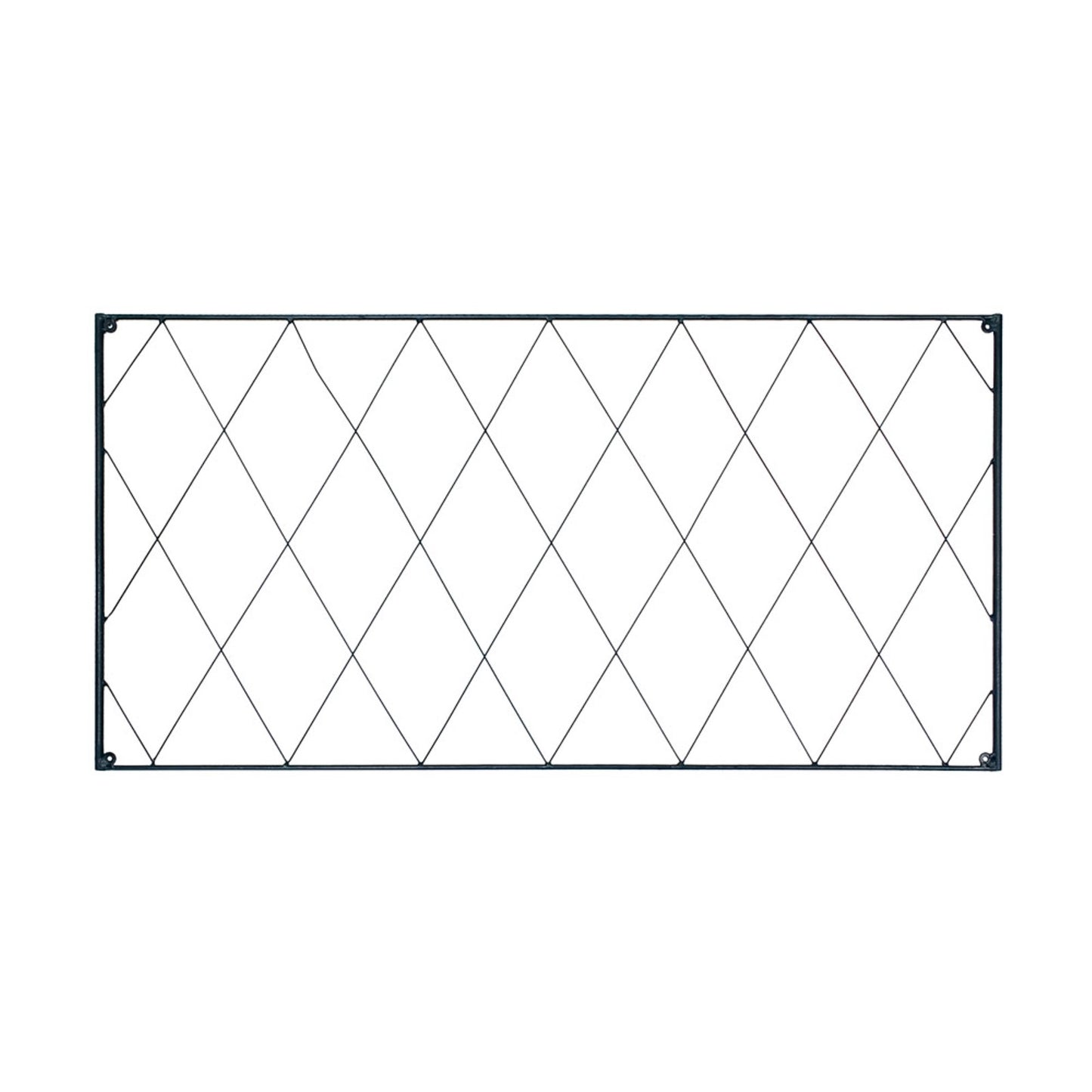 ACHLA Oxfordshire Trellis Extension 46in | Traditional Black Wrought Iron | Outdoor Wall Trellis for Roses & Climbing Vines | Model FT-54E