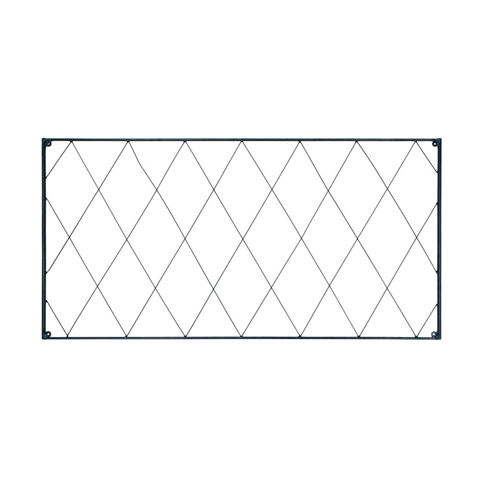 ACHLA Oxfordshire Trellis Extension 46in | Traditional Black Wrought Iron | Outdoor Wall Trellis for Roses & Climbing Vines | Model FT-54E