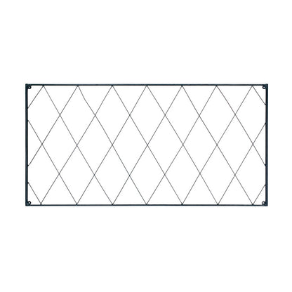 ACHLA Oxfordshire Trellis Extension 46in | Traditional Black Wrought Iron | Outdoor Wall Trellis for Roses & Climbing Vines | Model FT-54E