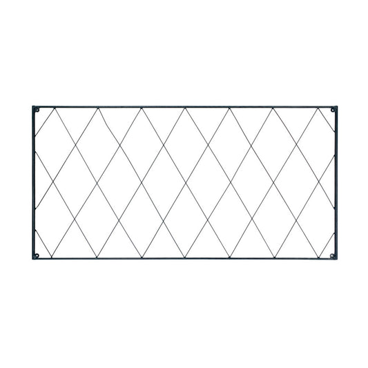 ACHLA Oxfordshire Trellis Extension 46in | Traditional Black Wrought Iron | Outdoor Wall Trellis for Roses & Climbing Vines | Model FT-54E