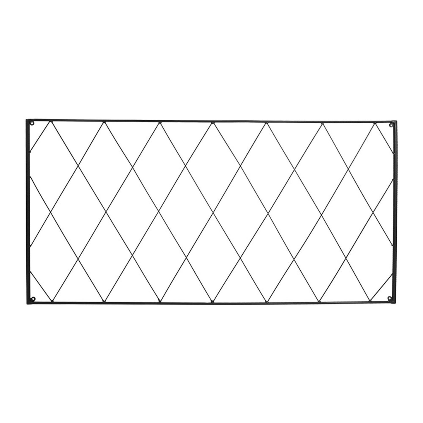 ACHLA Somerset Trellis Set of 2 | Wall-Mounted Wrought Iron Garden Trellis | 46 x 53 in, Black Powdercoat | For Roses, Clematis & | Model FT-56