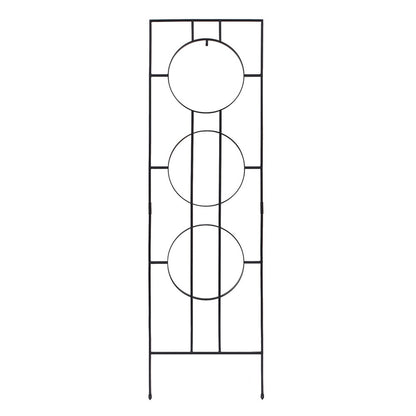 ACHLA Samsara Trellis 79.5in Tall Garden Trellis | Asian-Inspired Wrought Iron Black Powdercoat | Climbing Plants & Zen Garden Decor | Model FT-58