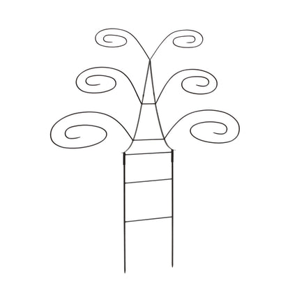 ACHLA Butterfly Trellis 49.75in H | Graphite Wrought Iron Garden Support | Outdoor Planter & Living Fence | 42 x 11 x 49.75 in | Model FT-61