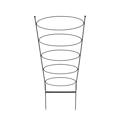 ACHLA Ovals Trellis 61in H | Wrought Iron Black Powdercoat | Garden & Patio Climbing Plant Support | 30 x 30 x 61 in | Model FT-66