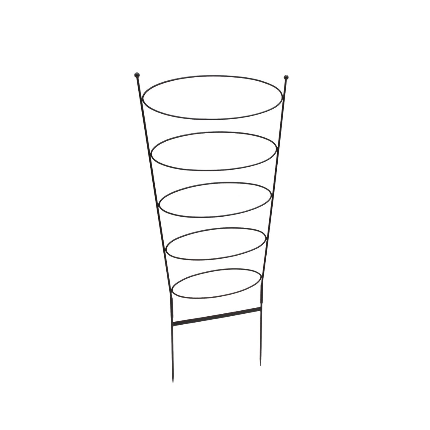 ACHLA Ovals Trellis 61in H | Wrought Iron Black Powdercoat | Garden & Patio Climbing Plant Support | 30 x 30 x 61 in | Model FT-66