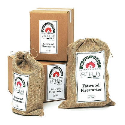 ACHLA Fatwood Refill Box 12 lb | Natural Pine Firestarter | Fireplace & Campfire Kindling | 12 x 12 x 12 in | Model FWR-12