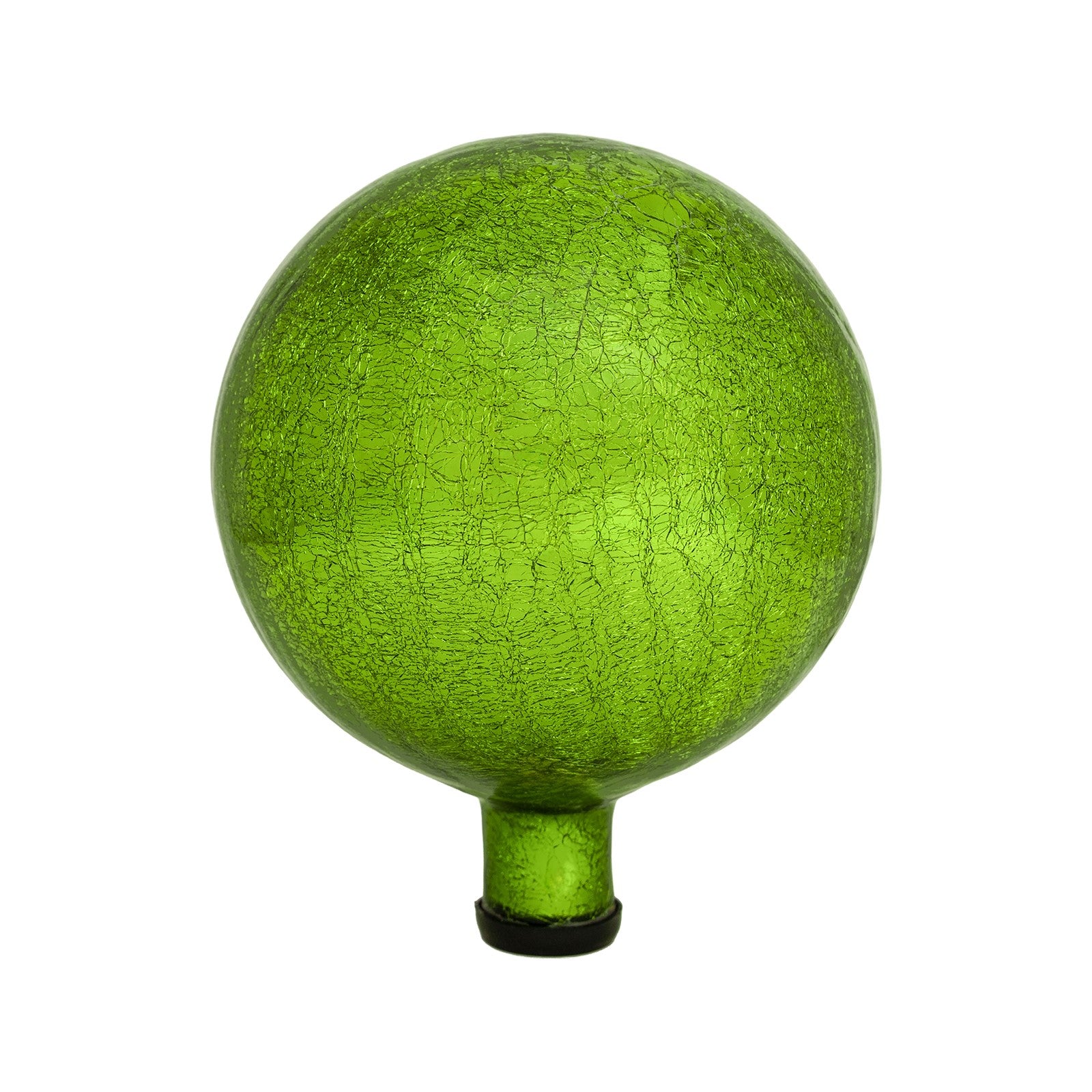 ACHLA 10in Gazing Globe | Fern Green Crackle Glass | Garden & Patio Decor | 10 x 10 x 12 in | Model G10-FG-C