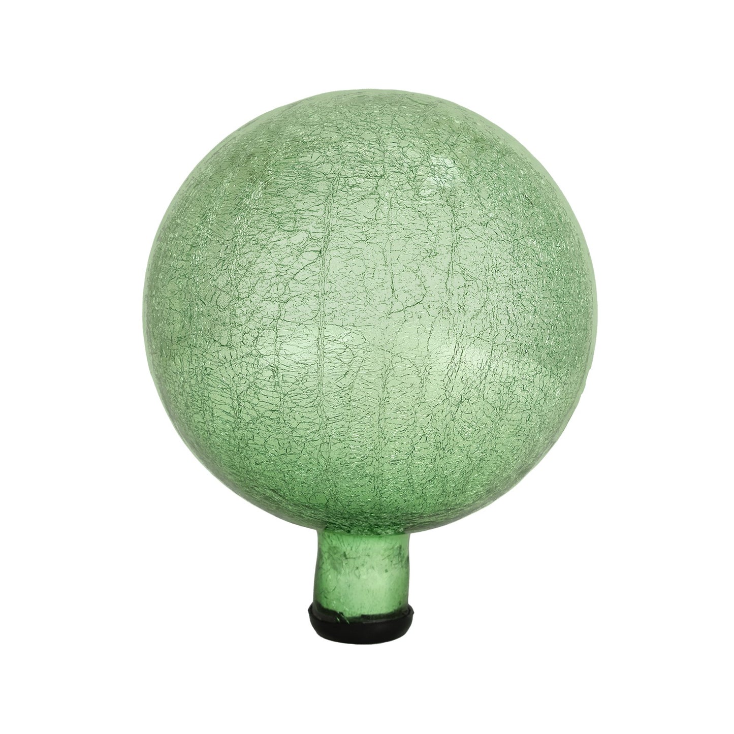 ACHLA G10 10in Gazing Globe | Crackle Light Green Hand-Blown Glass | Garden & Patio Accent | 10 x 10 x 12 in | Model G10-LG-C