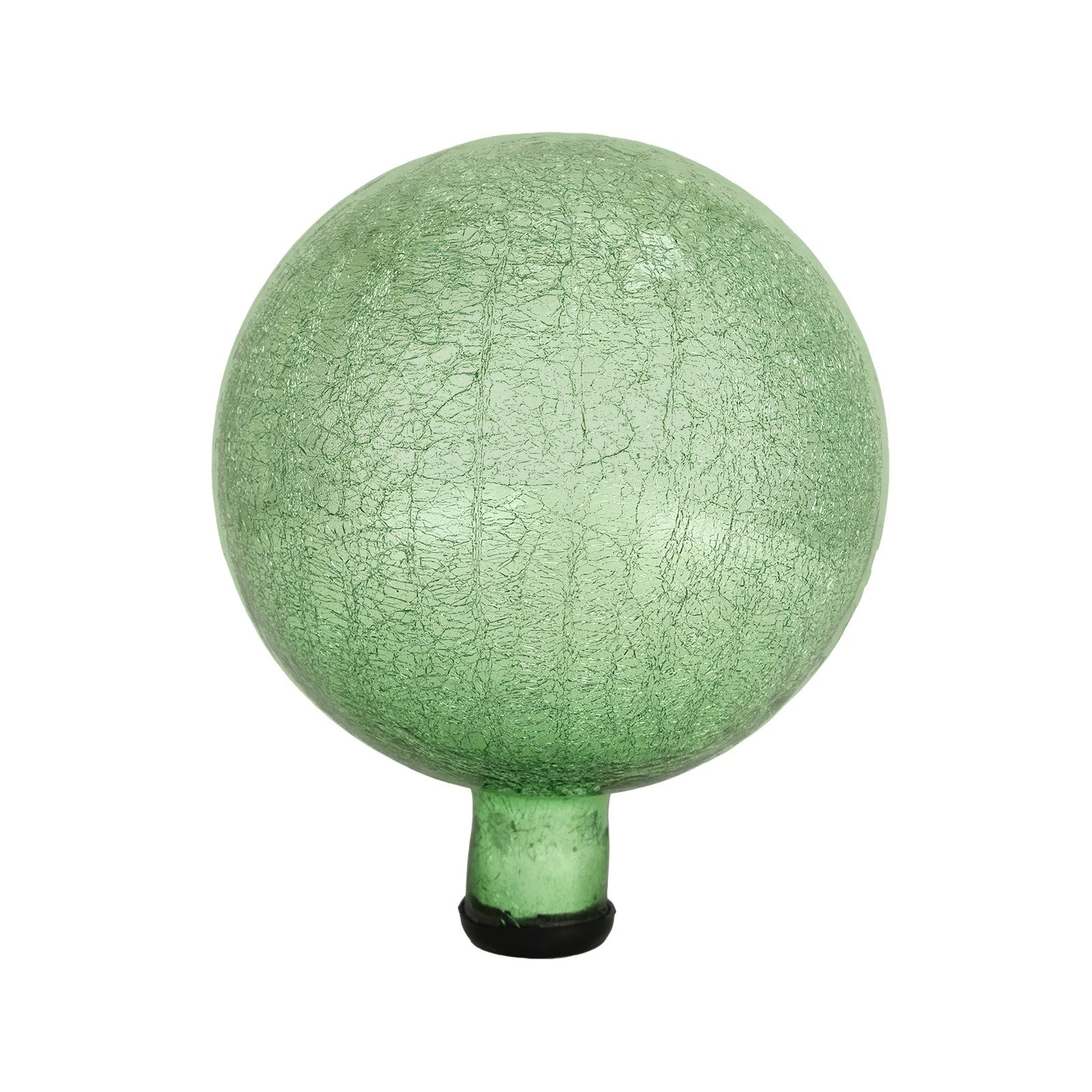 ACHLA G10 10in Gazing Globe | Crackle Light Green Hand-Blown Glass | Garden & Patio Accent | 10 x 10 x 12 in | Model G10-LG-C