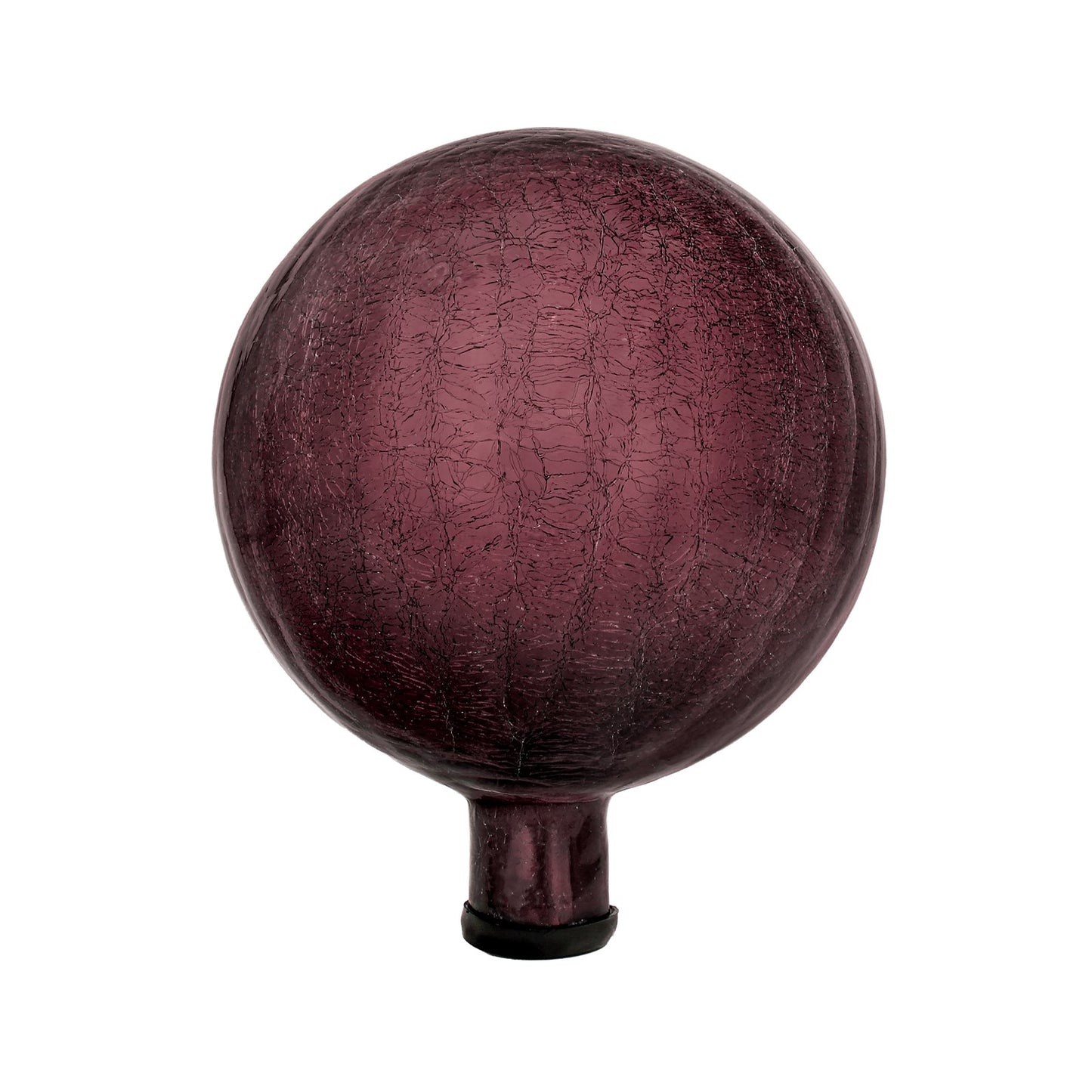 ACHLA 10in Gazing Globe | Crackle Plum Hand-Blown Glass | Garden & Patio Accent | 16 x 16 x 16 in | Model G10-PL-C