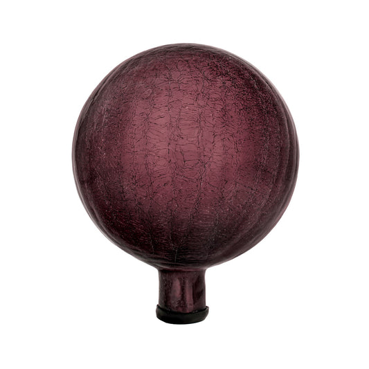 ACHLA 10in Gazing Globe | Crackle Plum Hand-Blown Glass | Garden & Patio Accent | 16 x 16 x 16 in | Model G10-PL-C