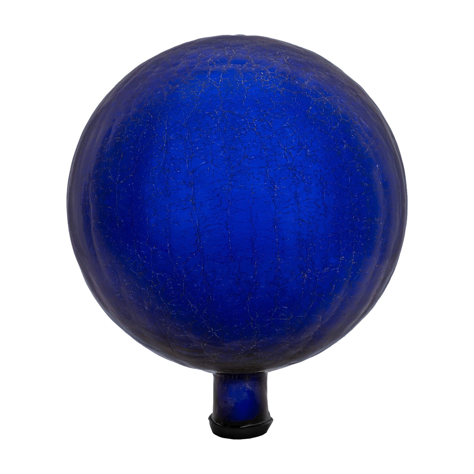 ACHLA 12in Gazing Globe | Blue Crackle Hand-Blown Glass | Garden & Patio Accent | 12 x 12 x 14 in | Model G12-BL-C