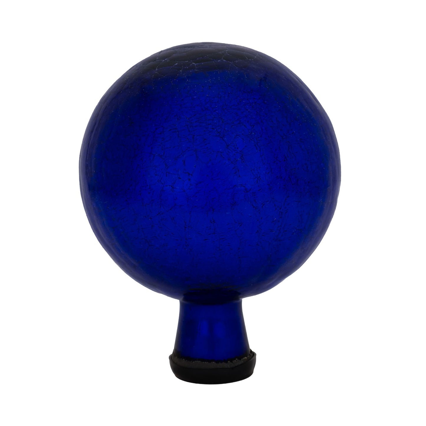 ACHLA 6in Gazing Globe | Crackle Blue Hand-Blown Glass | Garden & Patio Accent | 6 x 6 x 8 in | Model G6-BL-C