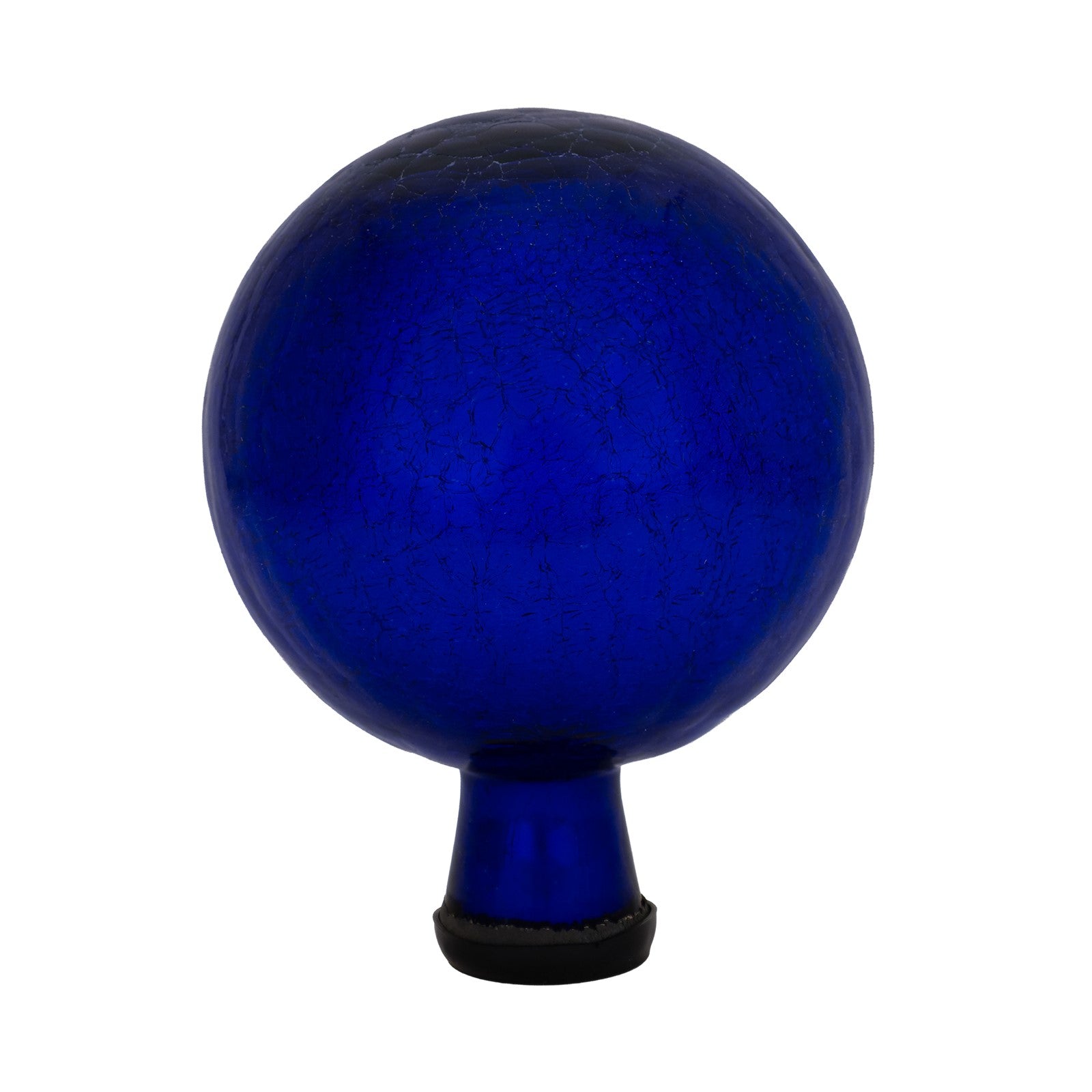 ACHLA 6in Gazing Globe | Crackle Blue Hand-Blown Glass | Garden & Patio Accent | 6 x 6 x 8 in | Model G6-BL-C
