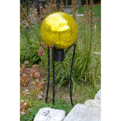 ACHLA Gazing Globe Stand 24in H | Wrought Iron Black Powder Coat | Garden, Patio & Deck Display | 12 x 12 x 24 in | Model GBS-03
