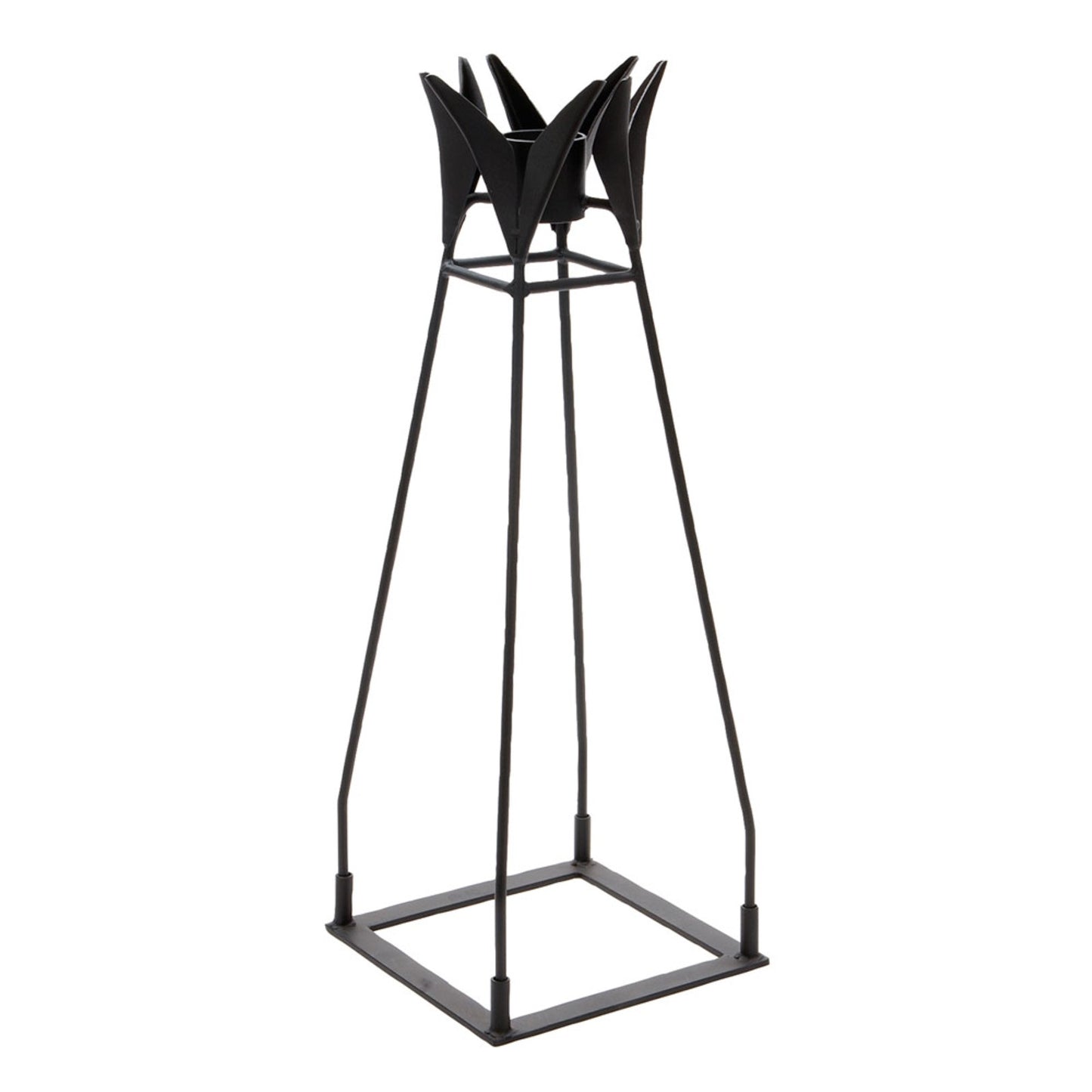 ACHLA Gazing Globe Stand 33in | Black Wrought Iron Garden Pedestal | Patio & Garden Display | 12 x 12 x 33 in | Model GBS-04