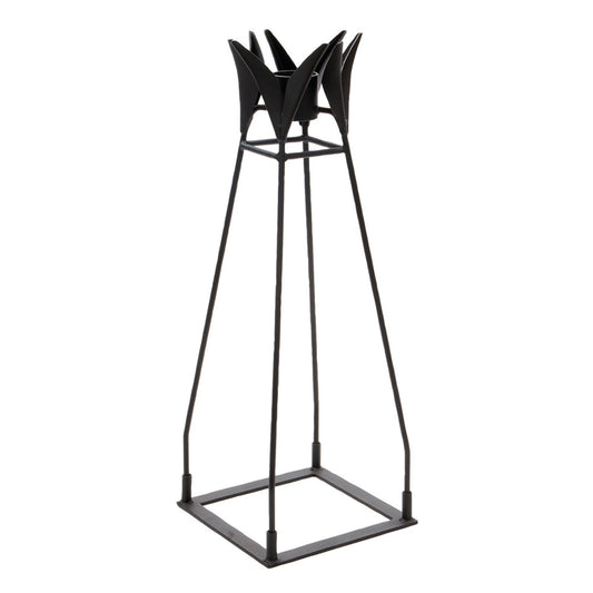 ACHLA Gazing Globe Stand 33in | Black Wrought Iron Garden Pedestal | Patio & Garden Display | 12 x 12 x 33 in | Model GBS-04