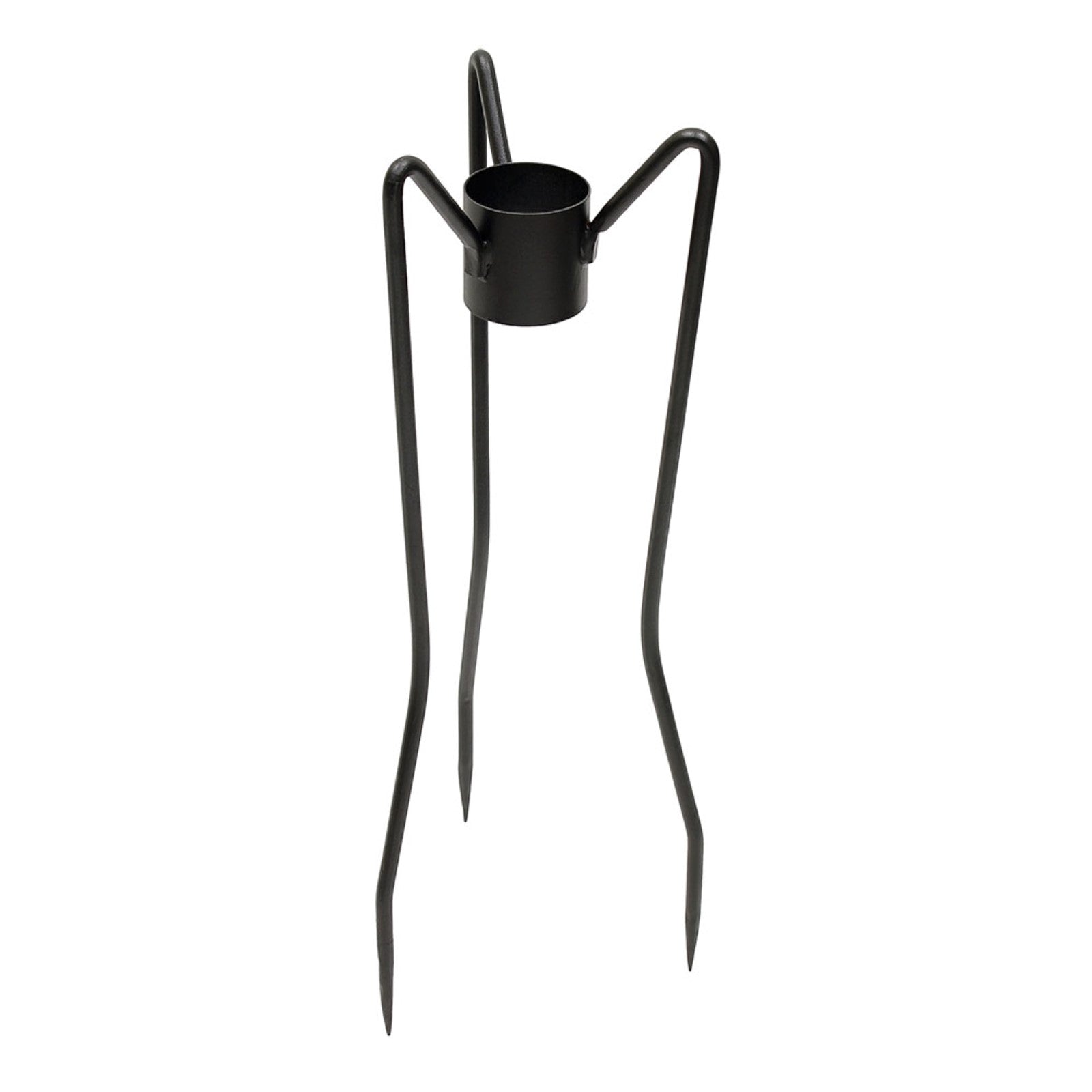 ACHLA Gazing Globe Stand 25in H Spiked | Wrought Iron Black Powder Coat | Garden & Yard Display | 10 x 10 x 25 in | Model GBS-05