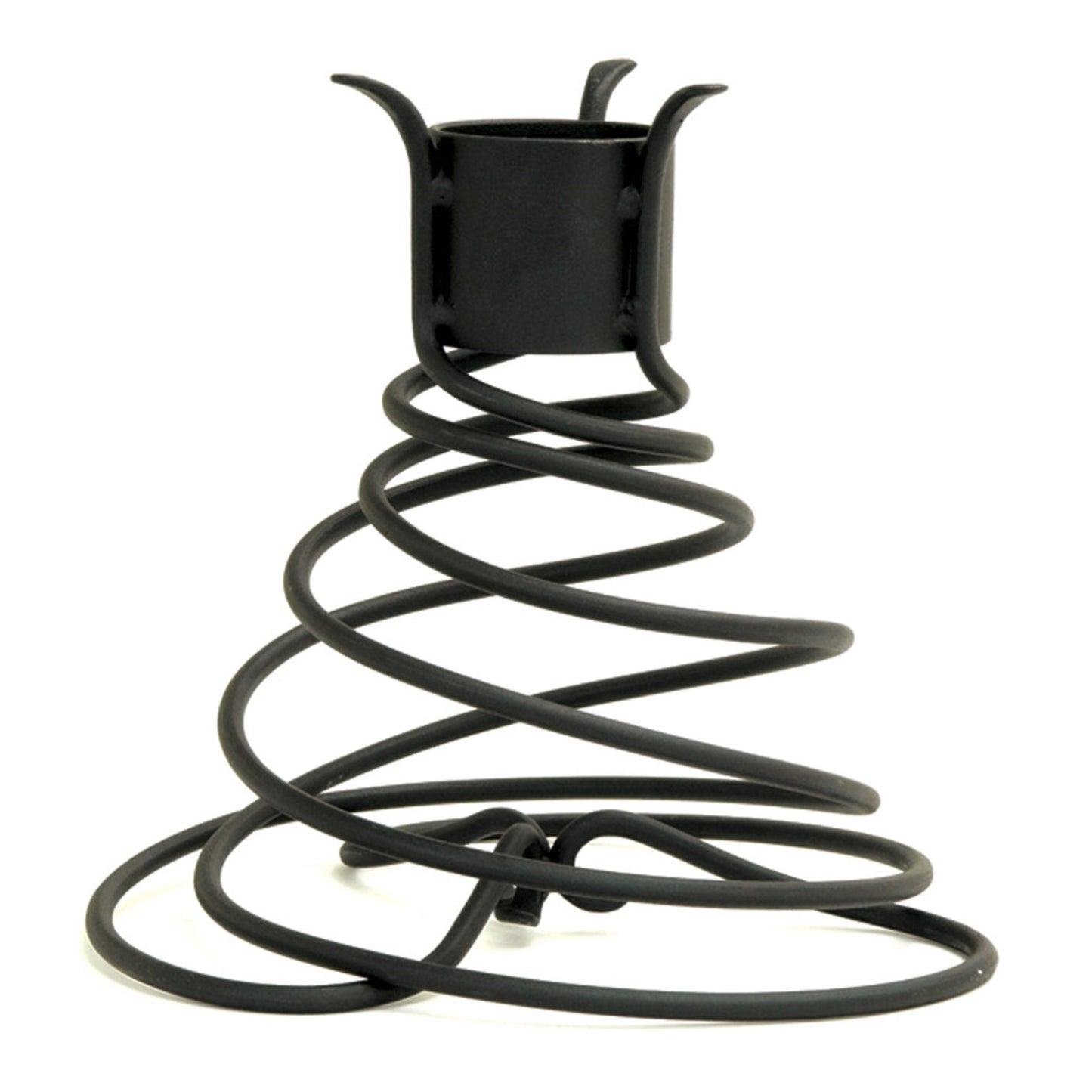 ACHLA Helix Stand | Wrought Iron Black Powder Coat Garden Ornament | Patio & Garden Display | 11 x 11 x 10.5 in | Model GBS-10