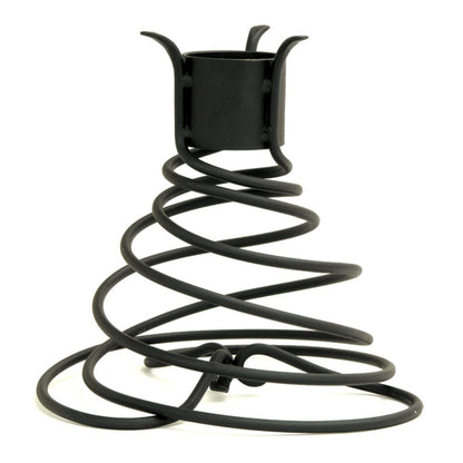 ACHLA Helix Stand | Wrought Iron Black Powder Coat Garden Ornament | Patio & Garden Display | 11 x 11 x 10.5 in | Model GBS-10