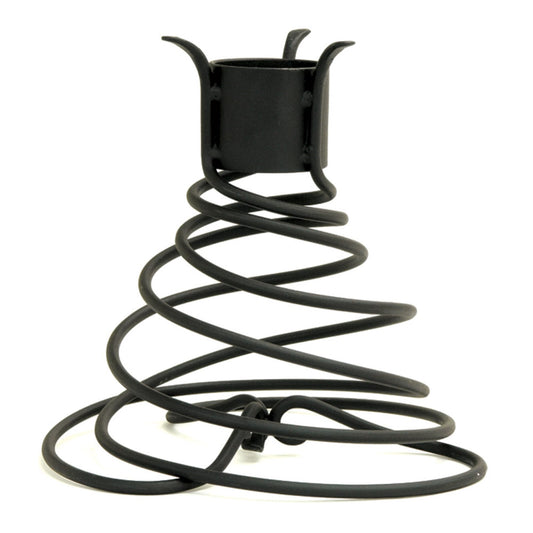 ACHLA Helix Stand | Wrought Iron Black Powder Coat Garden Ornament | Patio & Garden Display | 11 x 11 x 10.5 in | Model GBS-10