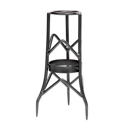 ACHLA Toad Stool Stand Small 7in W x 12.5in H | Wrought Iron Black Powder Coat | Garden & Patio Display Stand | 7 x 7 x 12.5 in | Model GBS-11