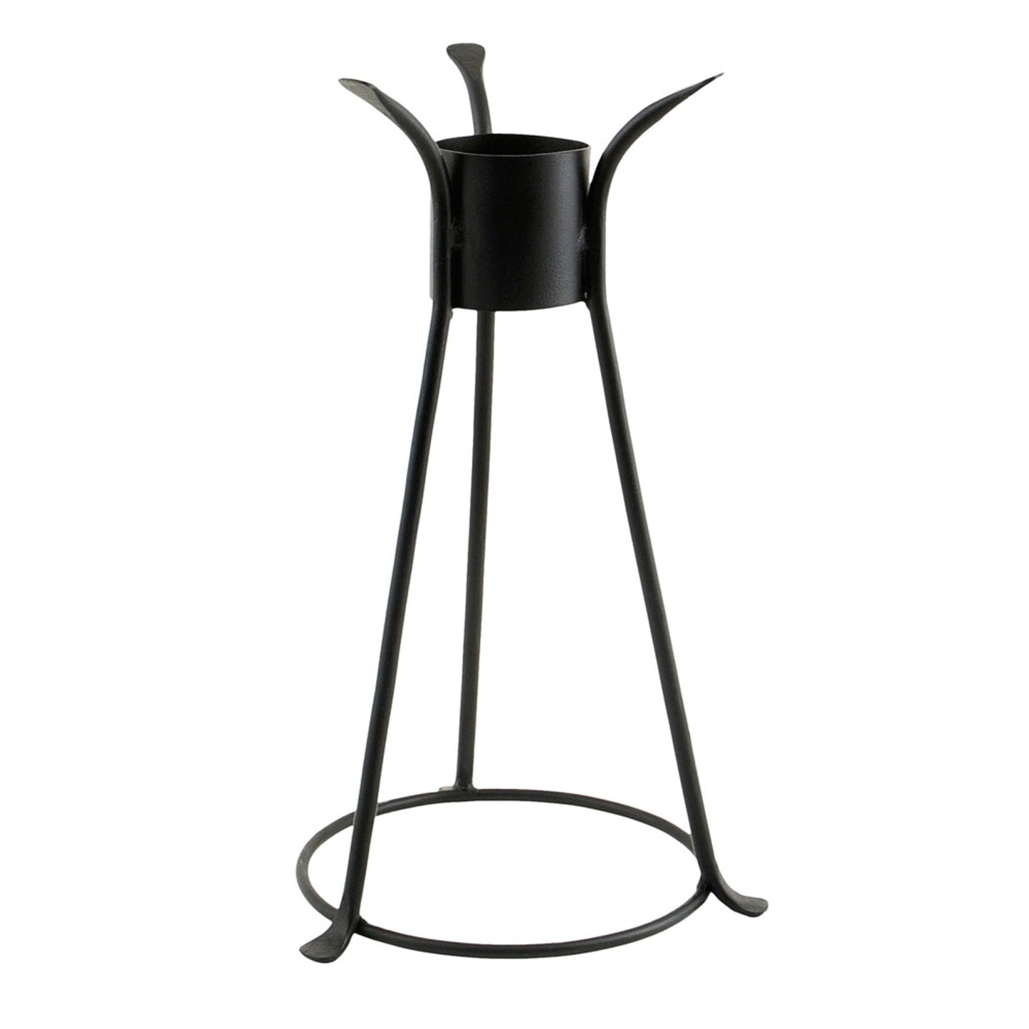 ACHLA Gazing Ball Stand 14in | Black Wrought Iron Garden Pedestal | Patio & Garden Display | 8 x 8 x 15 in | Model GBS-14