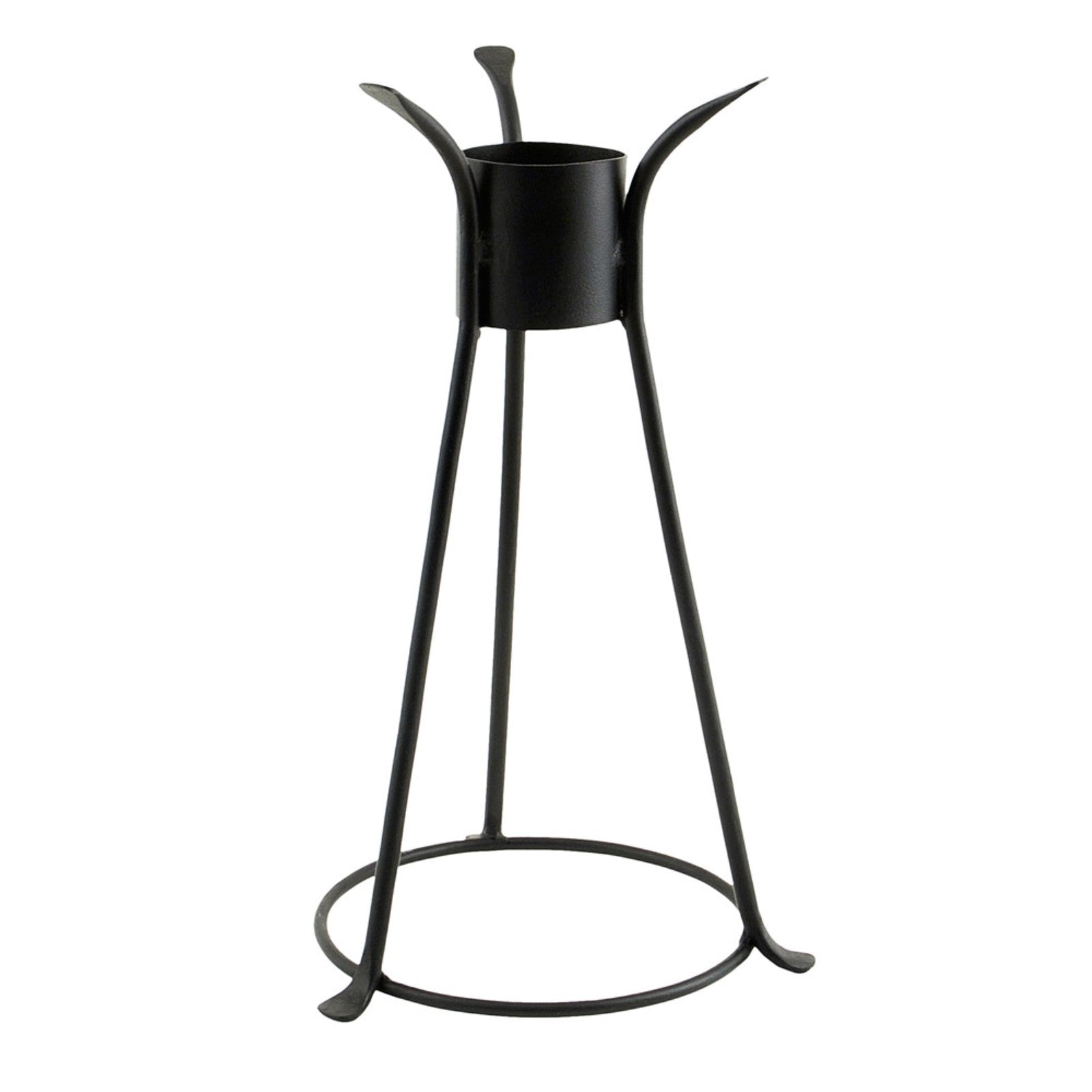 ACHLA Gazing Ball Stand 14in | Black Wrought Iron Garden Pedestal | Patio & Garden Display | 8 x 8 x 15 in | Model GBS-14