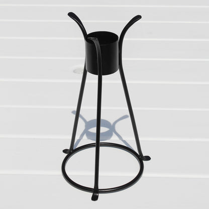 ACHLA Gazing Ball Stand 14in | Black Wrought Iron Garden Pedestal | Patio & Garden Display | 8 x 8 x 15 in | Model GBS-14