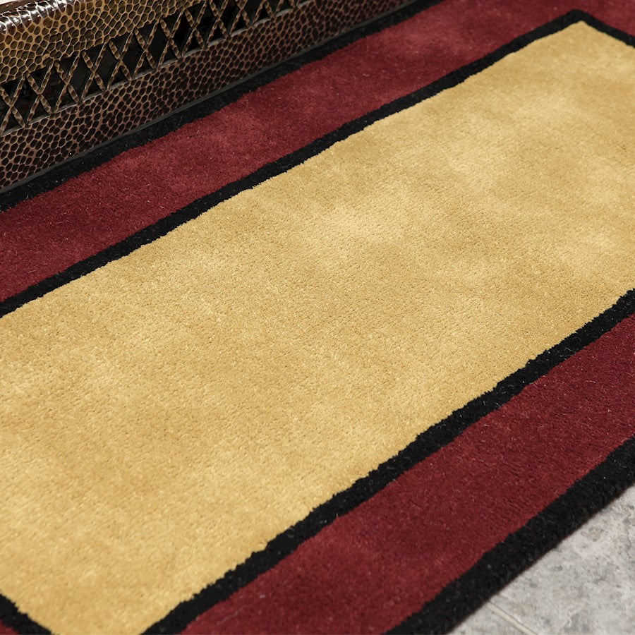 ACHLA Berry Contemporary II Rectangular Rug | Wool Hand-Tufted Plush Pile | Fireplace Hearth & Entryway Mat | 56 x 26 x 0.5 in | Model H-64