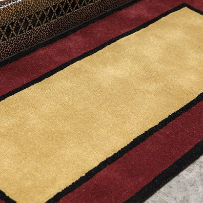 ACHLA Berry Contemporary II Rectangular Rug | Wool Hand-Tufted Plush Pile | Fireplace Hearth & Entryway Mat | 56 x 26 x 0.5 in | Model H-64
