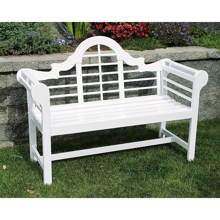 ACHLA Lutyens 4' Bench, White