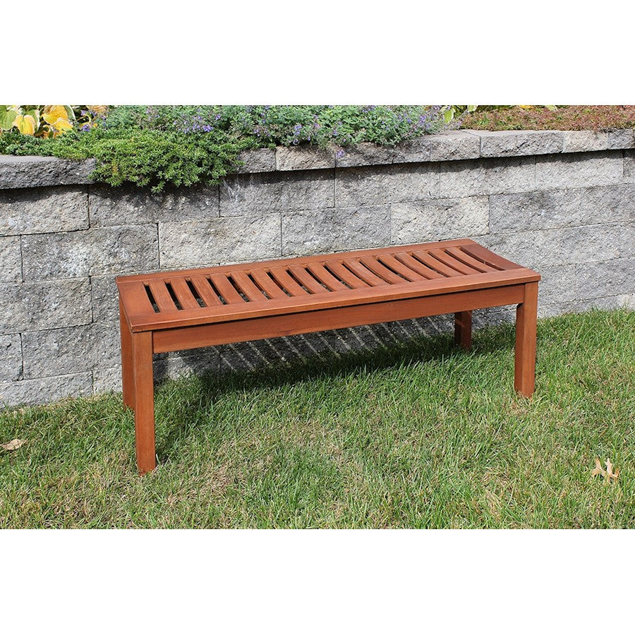 ACHLA Backless 4' Bench, Natural Oil