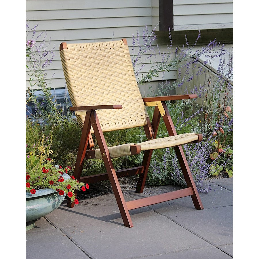 ACHLA Folding chair, Polyweave, Natural Oil