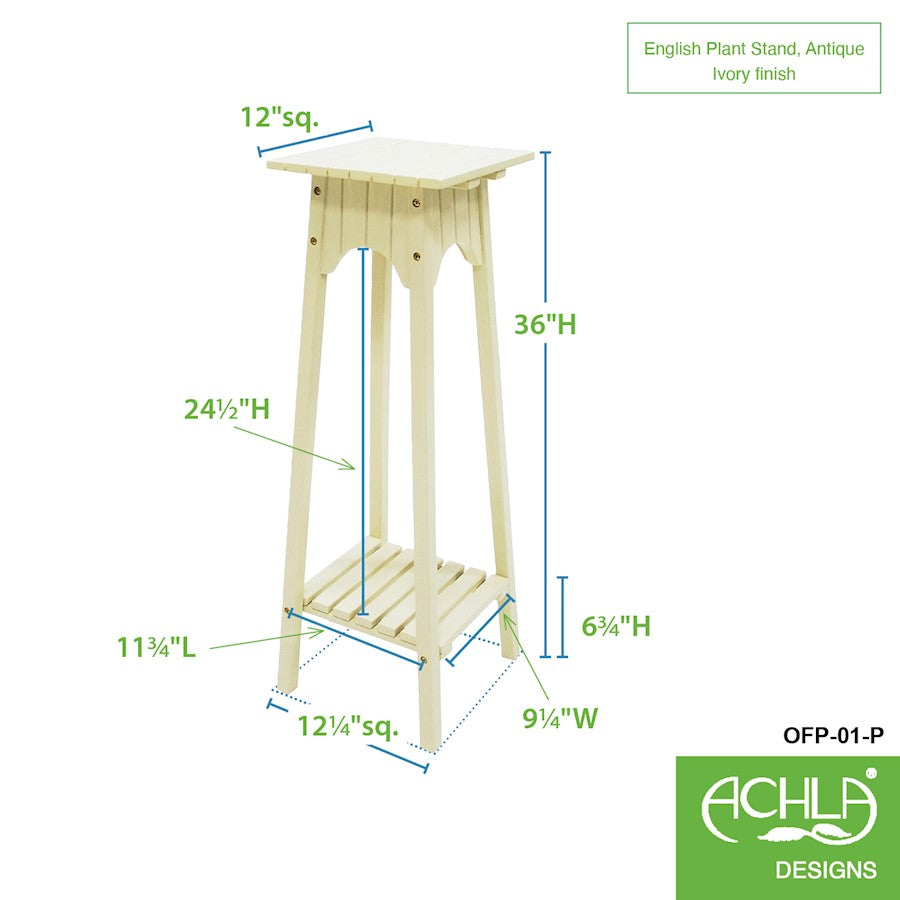 ACHLA English Plant Stand, Painted