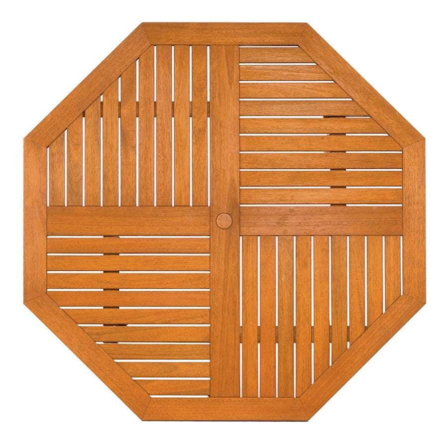 ACHLA Octagonal Outdoor Table, Natural Oil