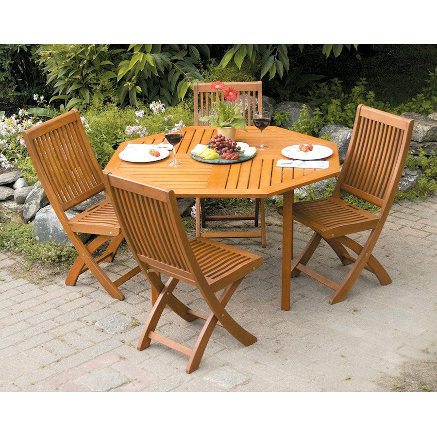 ACHLA Octagonal Outdoor Table, Natural Oil