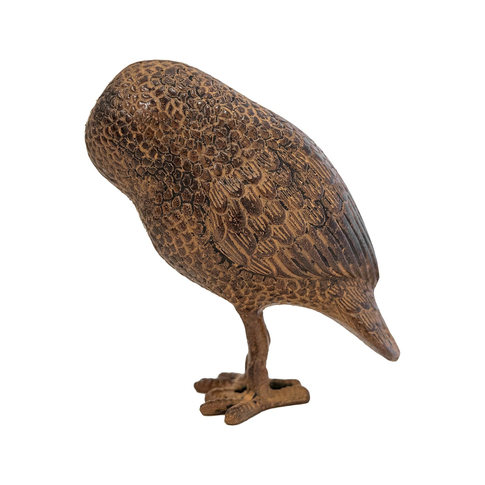 ACHLA Owl OWL-01 | Rustic Bronze Cast Aluminum Garden Ornament | Desk, Shelf & Garden Accent | 4 x 3.5 x 6.75 in | Model OWL-01