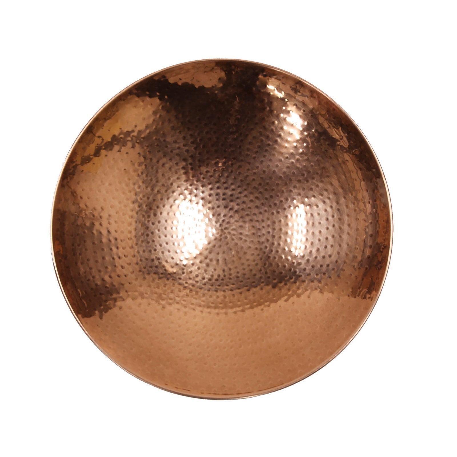 ACHLA Polished Copper Birdbath Tripod Stand | Hammered Copper Bowl on Black Wrought Iron | Garden Patio & Deck Accent | Model PCB-01-TR2