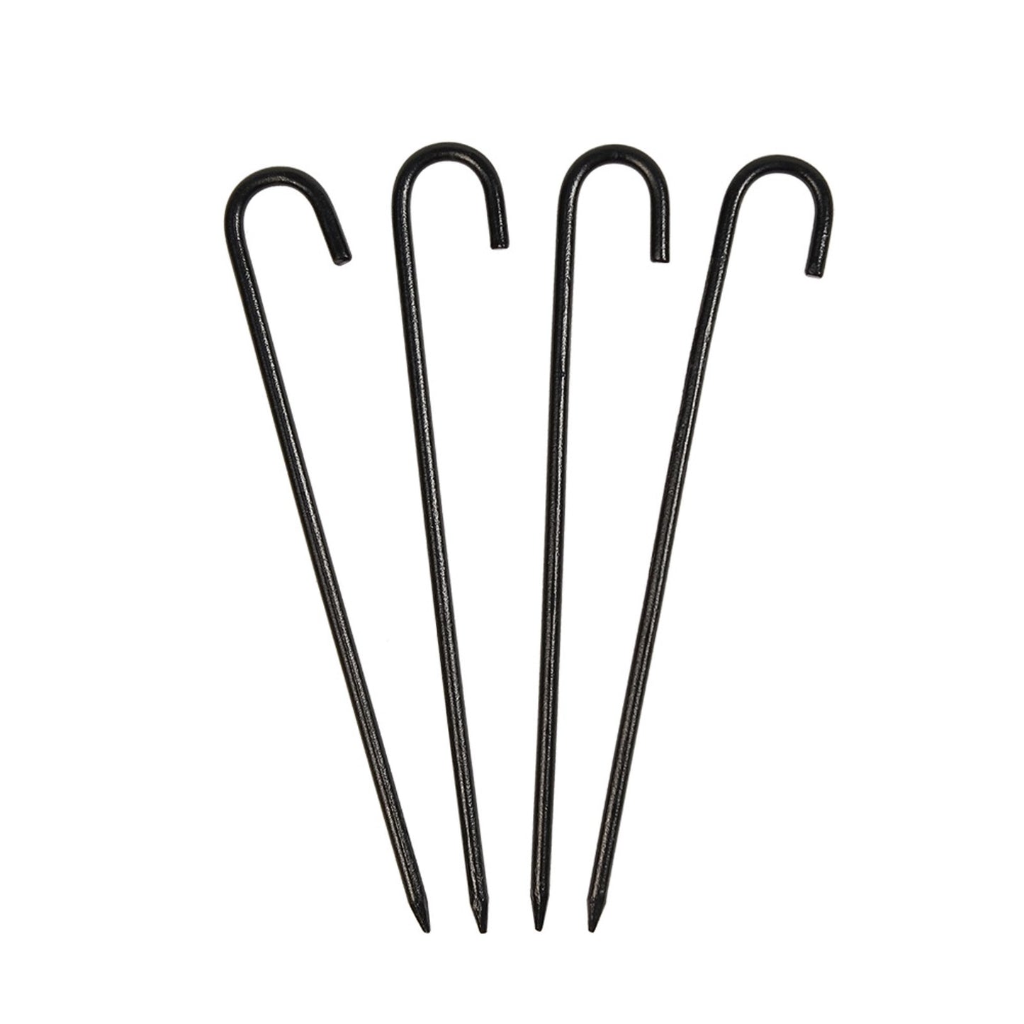 ACHLA Multi Purpose Anchoring Pins 10in | Wrought Iron Black Powder Coated | Yard & Garden Stakes | 10 in H | Model PYP-01