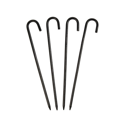 ACHLA Multi Purpose Anchoring Pins 10in | Wrought Iron Black Powder Coated | Yard & Garden Stakes | 10 in H | Model PYP-01