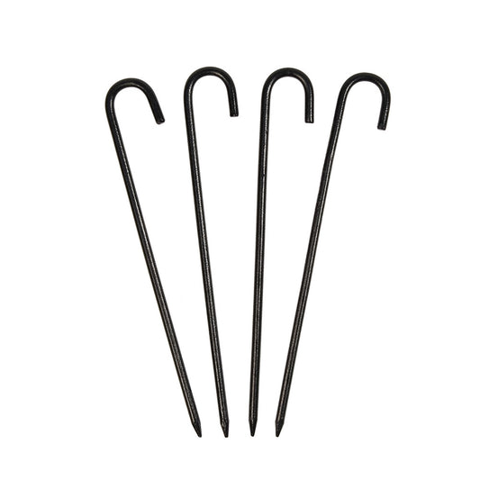 ACHLA Multi Purpose Anchoring Pins 10in | Wrought Iron Black Powder Coated | Yard & Garden Stakes | 10 in H | Model PYP-01