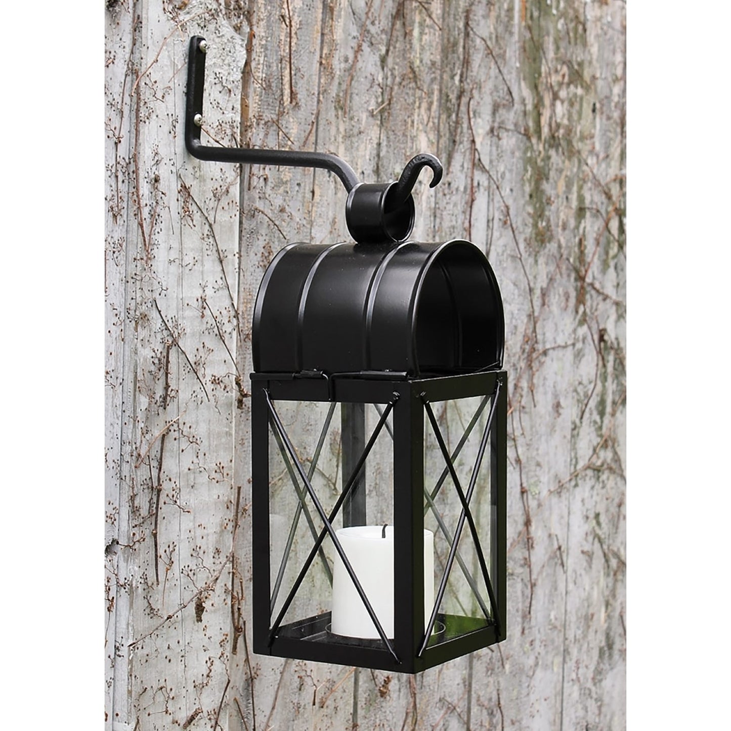 ACHLA 8in Upturned Hook 2-Pack | Traditional Wrought Iron Black Powdercoat | Outdoor Wall Hook for Lanterns & Bells | 0.5 x 4 x 8 in | Model SB-01-2