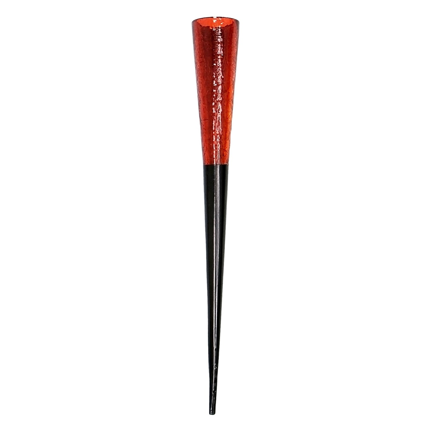 ACHLA Red Sparkle Cone Candle Holder | Crackle Glass and Iron | Patio & Tabletop Ambiance | 15.5 in H, 2 in Dia | Model SC-02RD