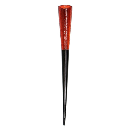 ACHLA Red Sparkle Cone Candle Holder | Crackle Glass and Iron | Patio & Tabletop Ambiance | 15.5 in H, 2 in Dia | Model SC-02RD
