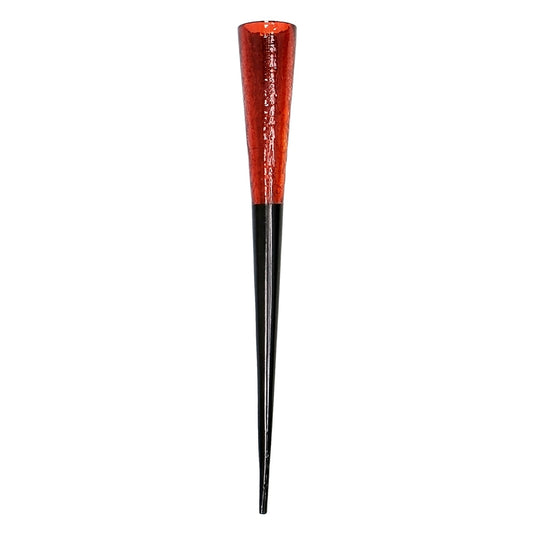 ACHLA Red Sparkle Cone Candle Holder | Crackle Glass and Iron | Patio & Tabletop Ambiance | 15.5 in H, 2 in Dia | Model SC-02RD